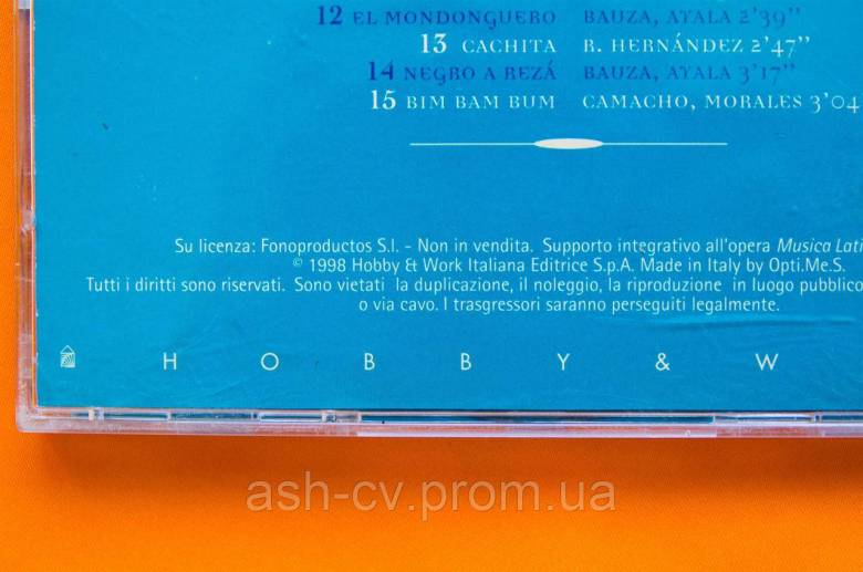 Музичний диск CD. XAVIER CUGAT 1998 - фото фото фото 3