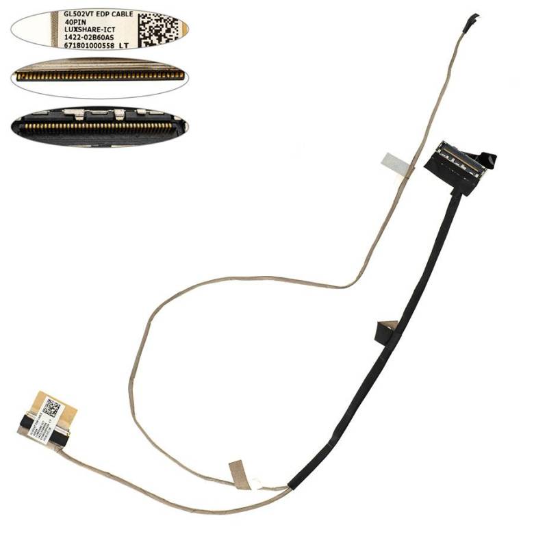 Шлейф матрицы для ноутбука Asus (GL502) 40pin LED (1422-02B60AS) - фото фото фото 0