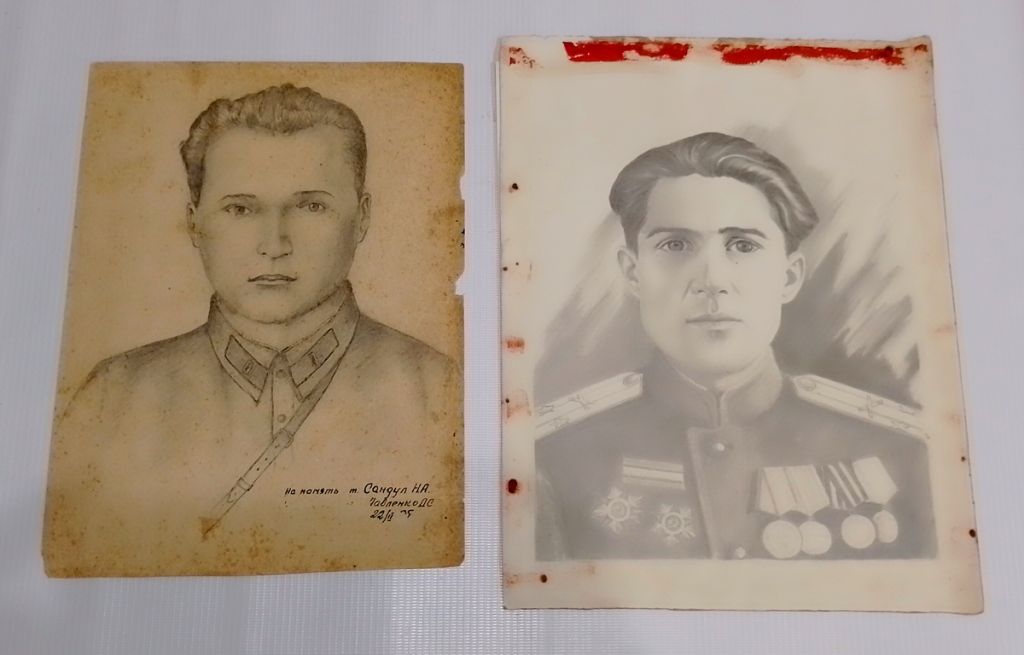 Два портрета военнослужащих, 1925г. и 1946г. - фото фото фото 0