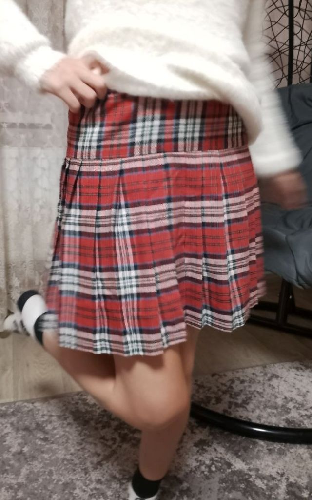 Картата спідниця - фото фото фото 0