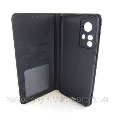 Чехол книжка Xiaomi 12 Pro Защита камеры (черный) - фото фото фото 2