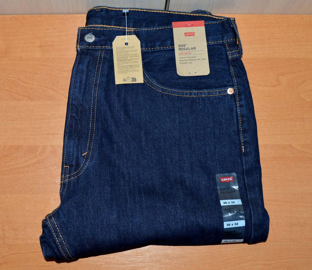 Джинси Levis 505 Regular Fit  Rinse original, нові - фото фото фото 4