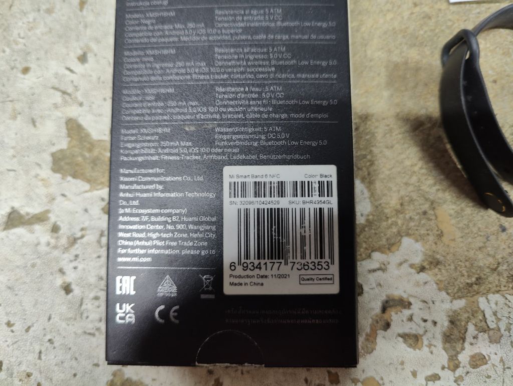 Фитнес-браслет Xiaomi Mi Smart Band 6 Black оригинал № 25041210 - фото фото фото 3