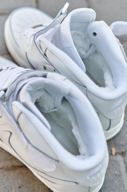 Nike Air Force Mid Winter White (Хутро) 36 - фото фото фото 5