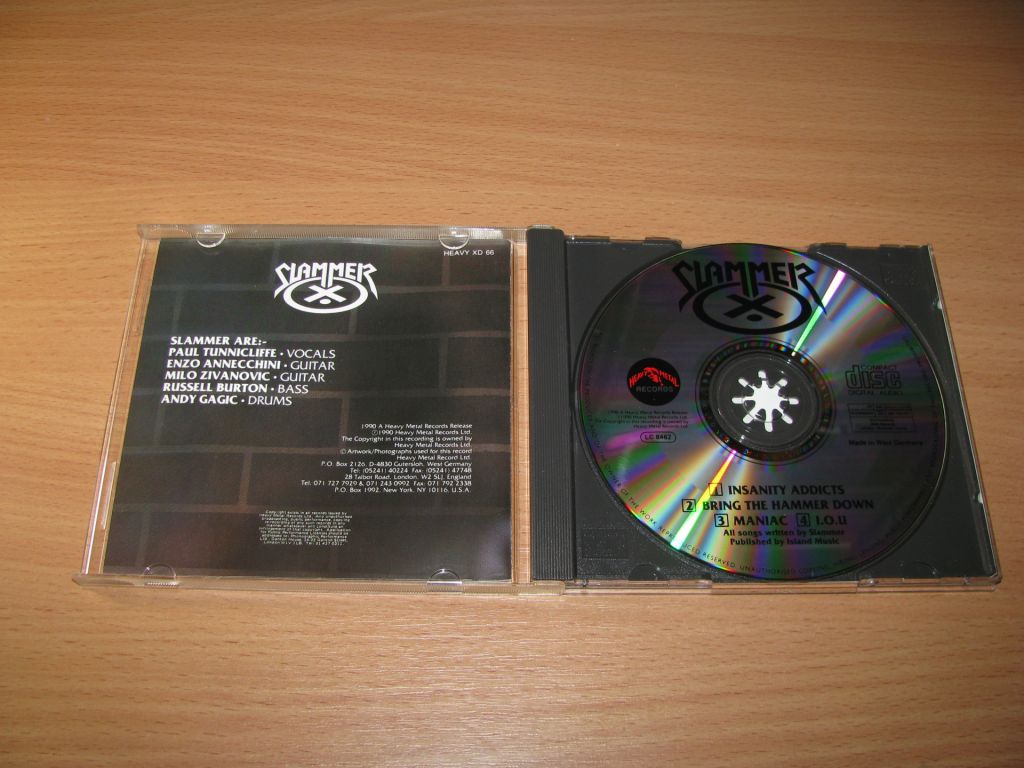 SLAMMER - Insanity Addicts   (1990 Heavy Metal Germany) - фото фото фото 1