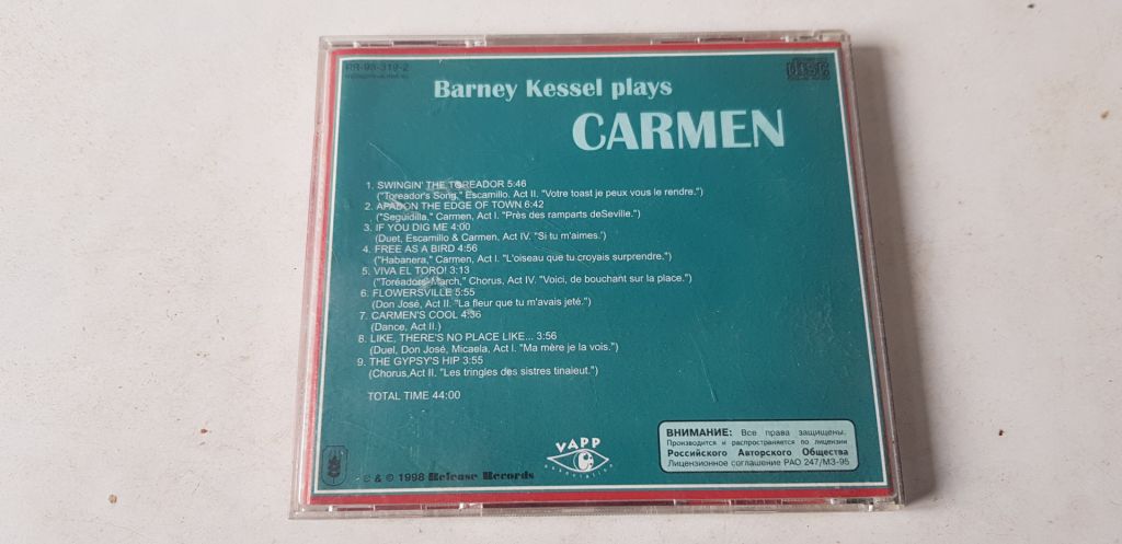 Barney Kessel Carmen CD ліцензія - фото фото фото 1