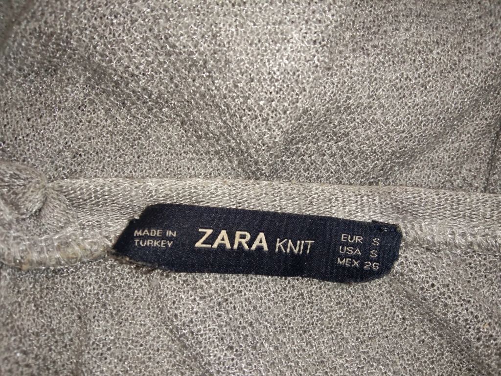 Легкий свитерок разлетайка Zara Knit 44-46р. - фото фото фото 4