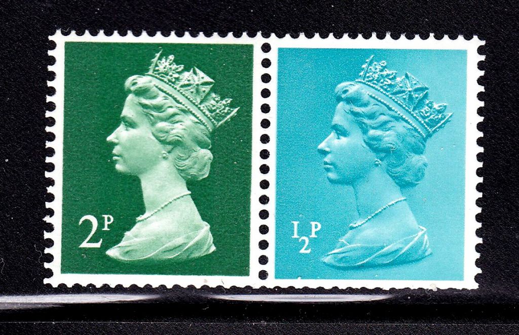 Великобритания  1971 г MNH - HM QE-II -  стандарт - сцепка - фото фото фото 0