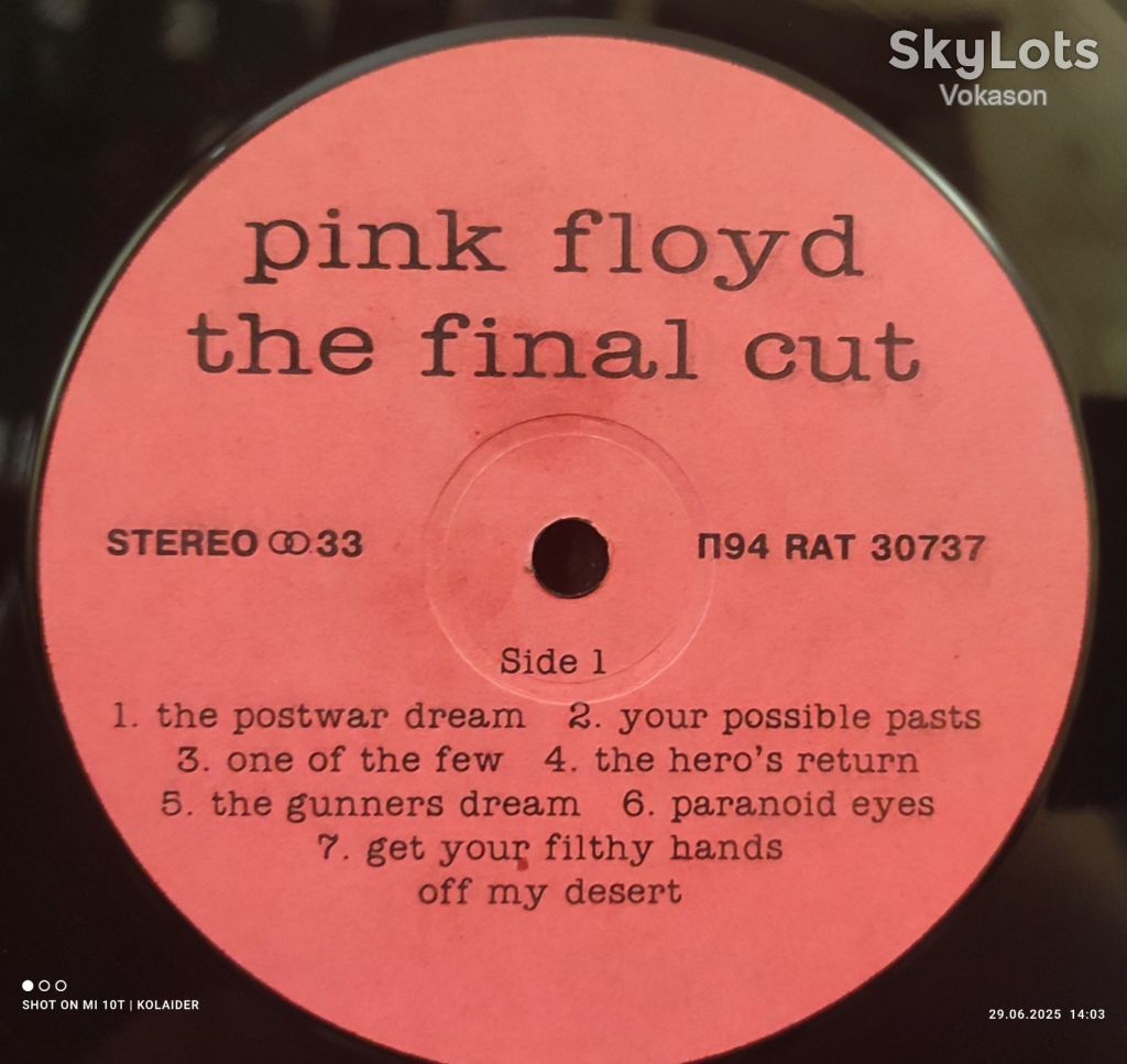 Pink Floyd - The Final Cut   NM/NM- - фото фото фото 3