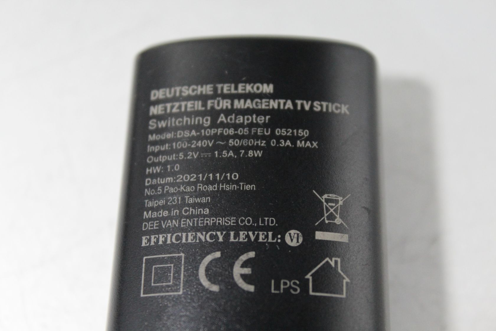 Зарядний пристрій №825 Блок живлення 5,2V 1,5А DSA 10PF06 Deutsche Telekom - фото фото фото 2