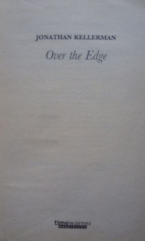 Over the Edge Jonathan Kellerman English на Английском книга - фото фото фото 1