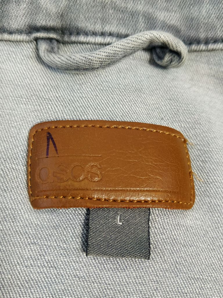 Куртка джинсова чоловіча стрейчева ASOS p-p L - фото фото фото 7
