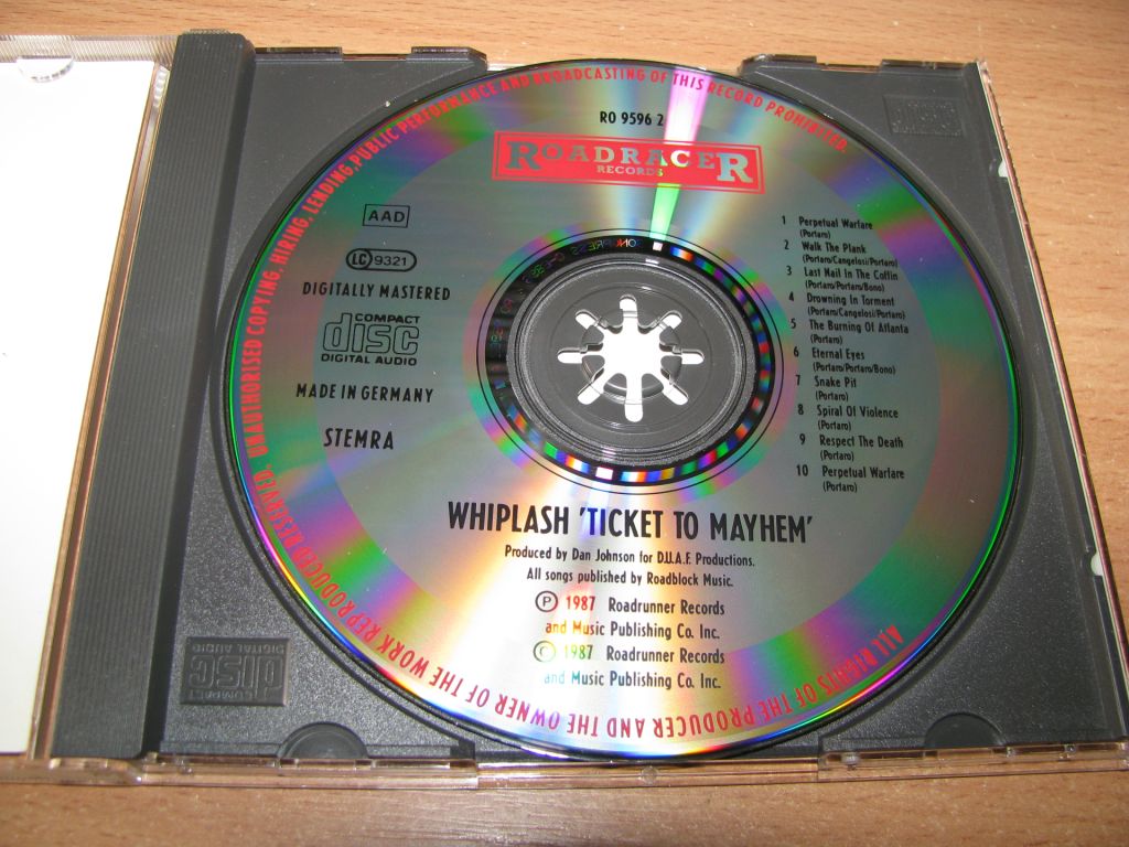 WHIPLASH - Ticket To Mayhem  (1989 Roadracer 1st press) - фото фото фото 2