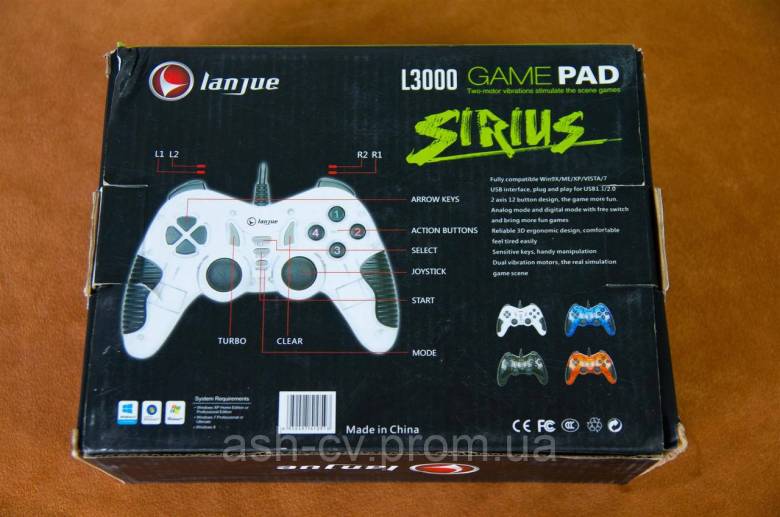 Джойстик Sirius L-3000 Game Pad (PC, Playstation 3) - фото фото фото 1