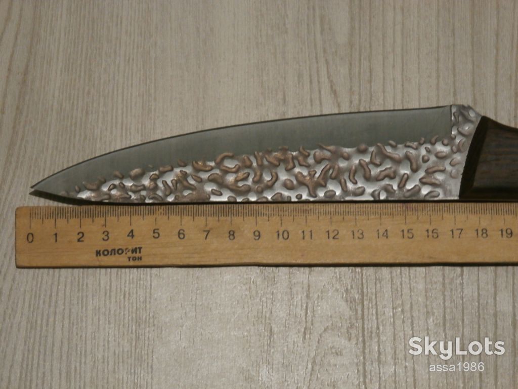 Кухоний ніж Sonmelony Knife 30см для нарізки м'яса,риби,овочів в чехлі з екошкіри - фото фото фото 7