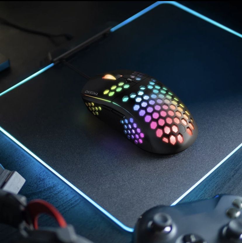 Игровая компьютерная мышь ONIKUMA CW903 с Led подсветкой Black - фото фото фото 5