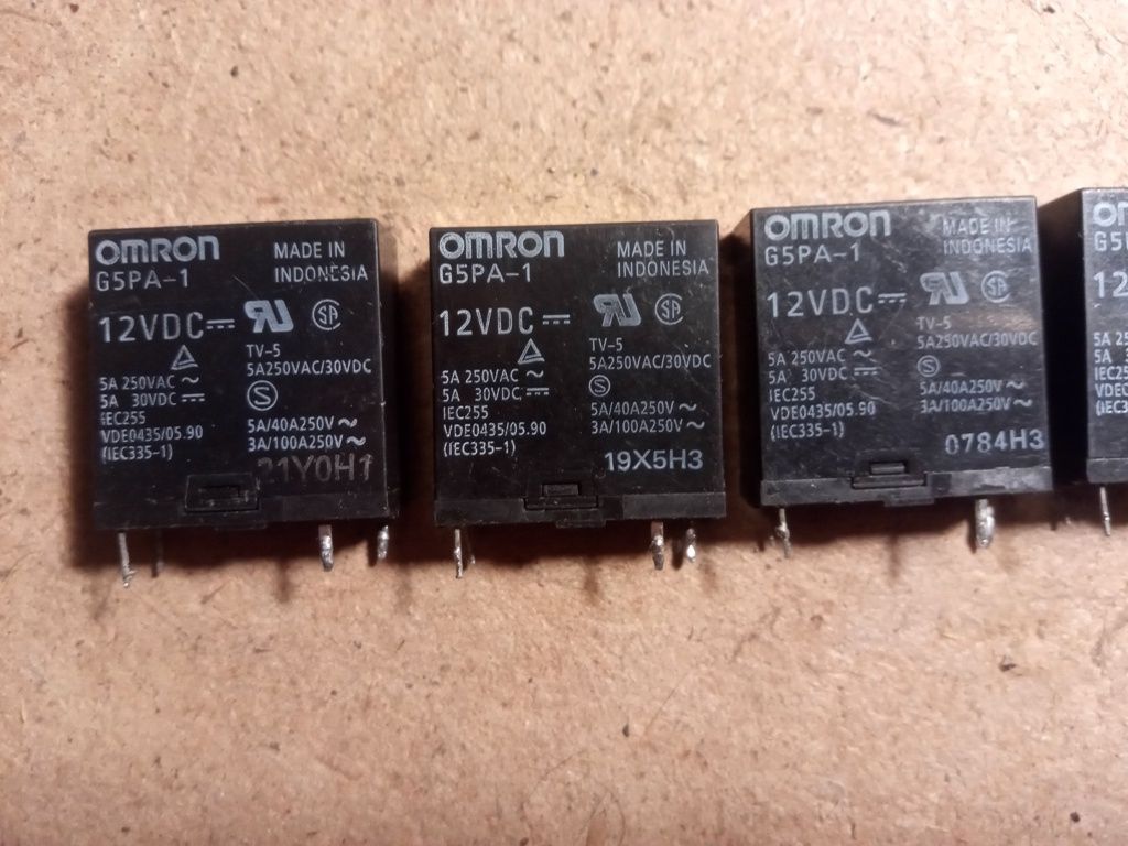 Реле OMRON G5PA-1 12VDC 5A/250VAC  (12В) б/у - фото фото фото 1