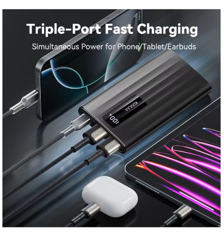 Power bank kuulaa 20000 mah 22,5 w - фото фото фото 5