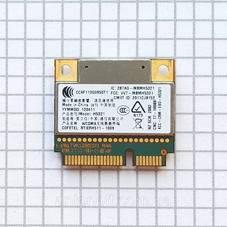 3G модем Ericsson H5321 WWAN модуль для ноутбука (Mini PCI Express) - фото фото фото 1