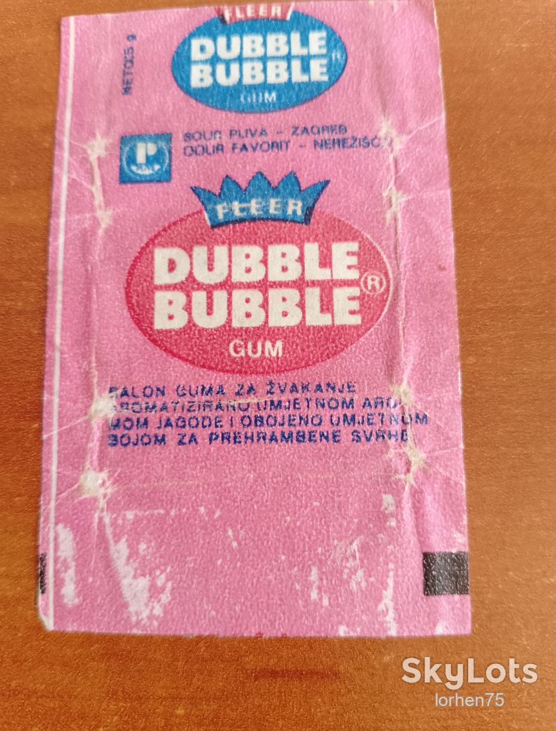 Dubble bubble gum обгортка від жуйки. - фото фото фото 1