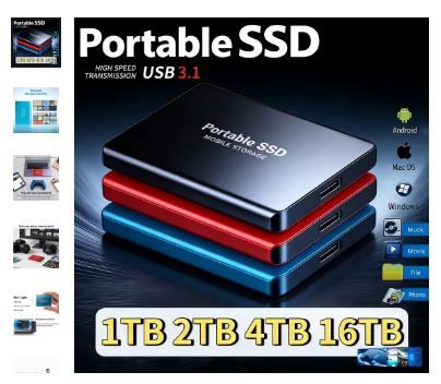 Portable Mobile SSD High-Capacity 4TB - фото фото фото 0
