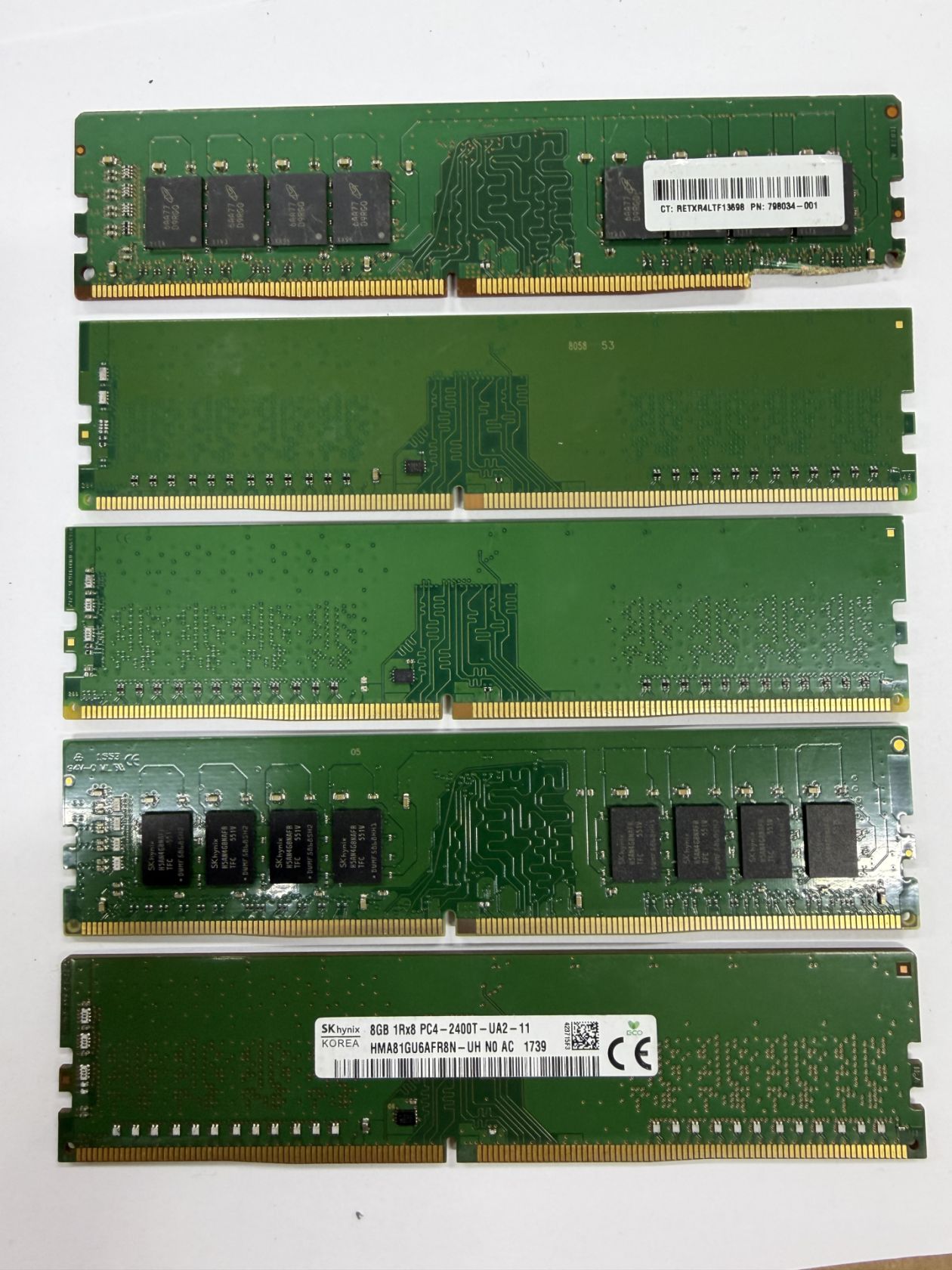 ЛОТ 5шт оперативна пам’ять 8Gb DDR4 - неробоча - фото фото фото 4