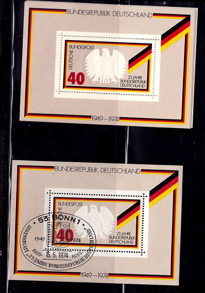 Германия   1974 г MNH - 2а блока - герб - фото фото фото 0