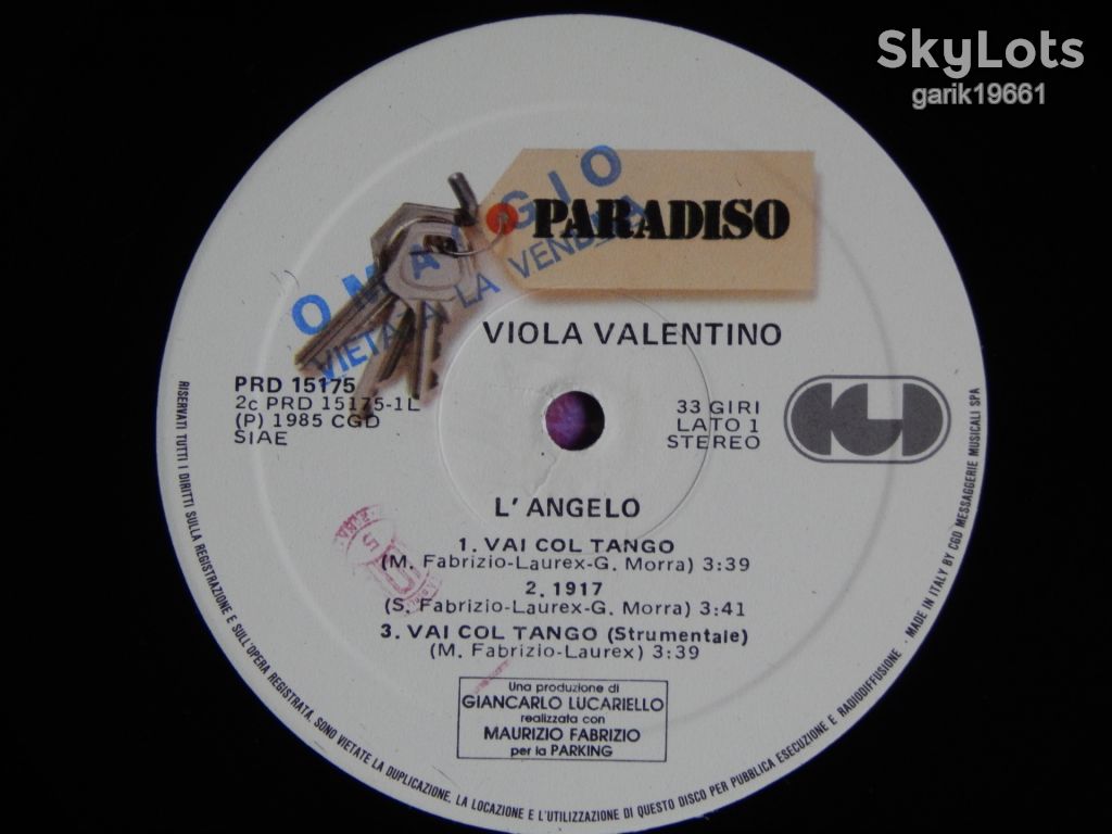 Viola Valentino ‎– L'Angelo  (CGD ‎– PRD 15175, Italy) insert EX+/NM- - фото фото фото 3