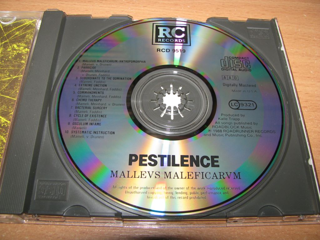 PESTILENCE - Malleus Maleficarum   (1988 Roadracer USA) - фото фото фото 2