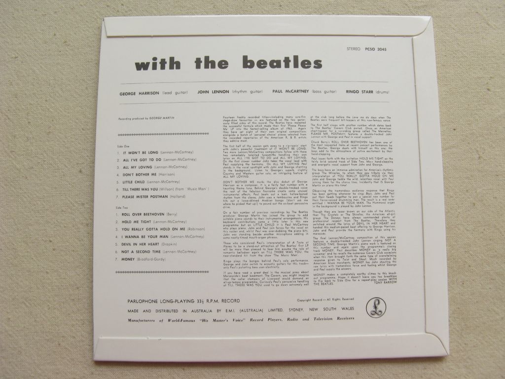 CDLP Beatles. With the Beatles 3.1963. - фото фото фото 5