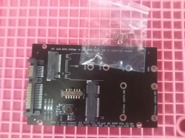 Адаптер конвертер M.2 + Msata SSD To SATA 3.0 2.5" для ПК, ноутбука - фото фото фото 2