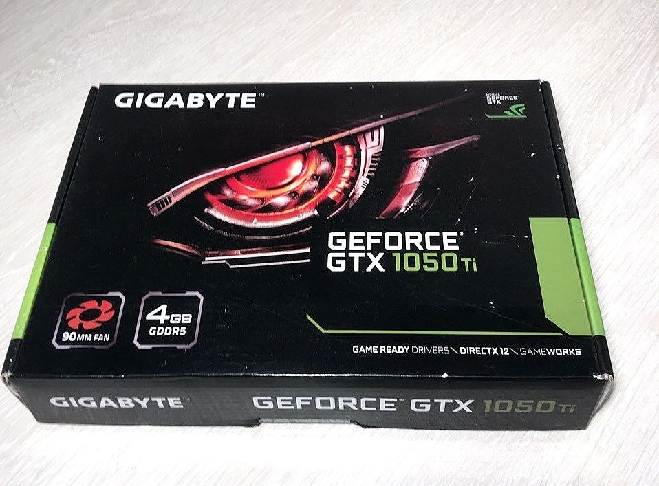 ⭐ Упаковка от видеокарты GYGABYTE GTX 1050Ti - фото фото фото 0