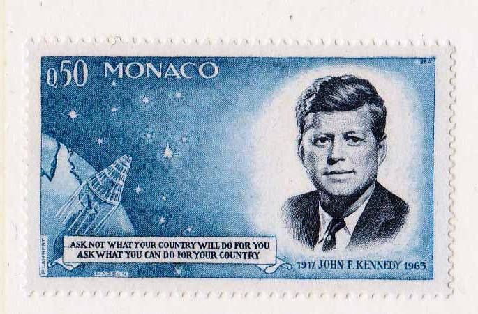 Космос . Монако 1963 г  ** - JFK - фото фото фото 0