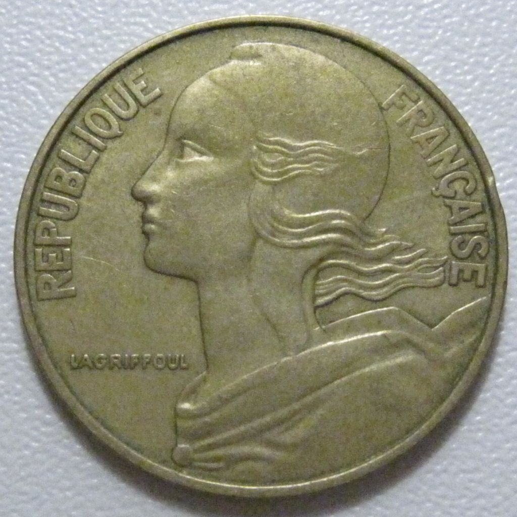 Франція 20 сантимів 1984 року 43619 - фото фото фото 1