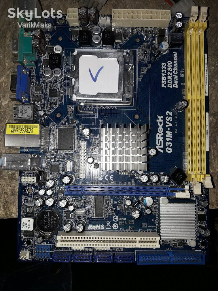 Материнская плата ASRock G31M-VS2 LGA775 G31 PCI-E+SVGA+LAN SATA MicroATX 2DDR2 - фото фото фото 0