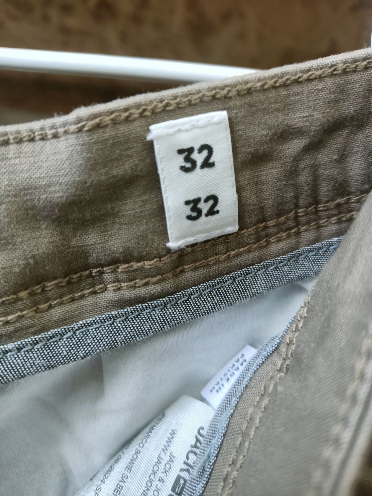 Штани чоловічі Jack &amp; Jones розмір 32/32 бежеві 3484 - фото фото фото 4