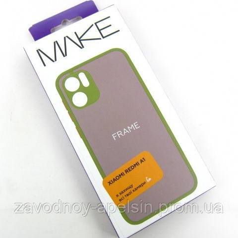 Xiaomi Redmi A1 A2 Чехол матовый Frame Case (зеленый) - фото фото фото 1