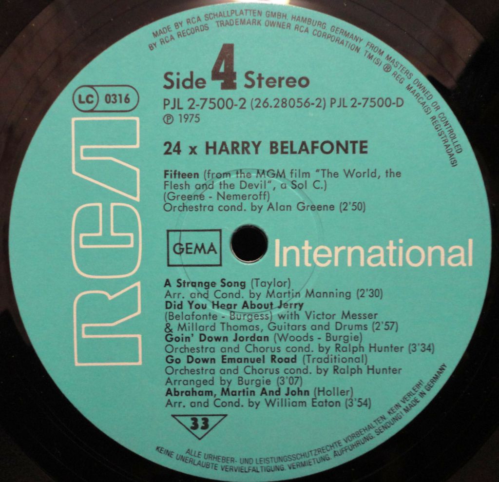 Harry Belafonte - 24x Harry Belafonte   (2 lp) - фото фото фото 5