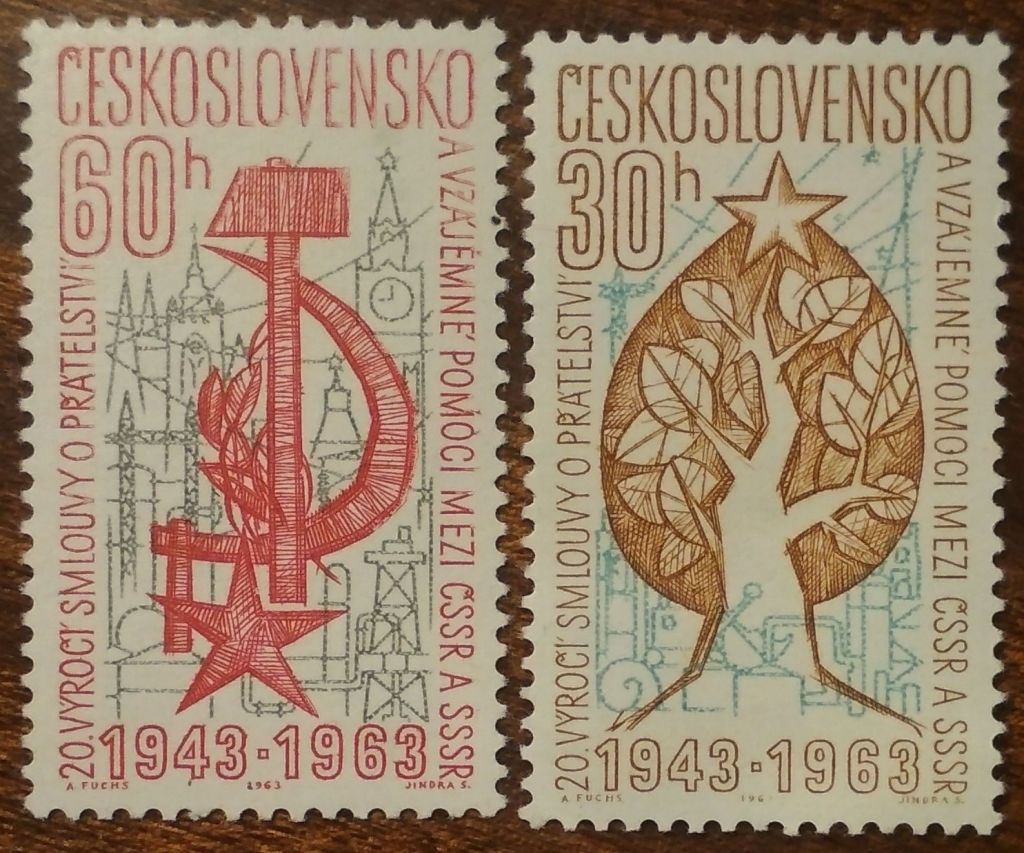 Чехословакия 20 лет чешско-советскому договору о дружбе 1963 - фото фото фото 0