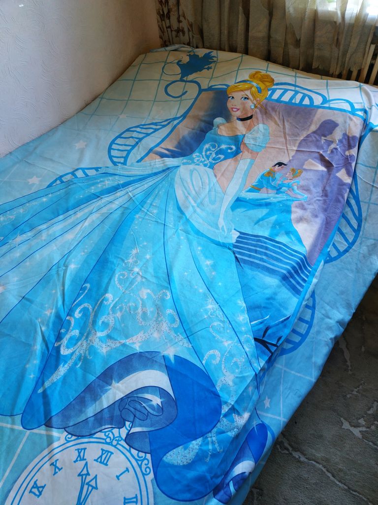 Півковдра полуторна DISNEY PRINCESS. Пододеяльник поліестер 210 х 158 см - фото фото фото 0