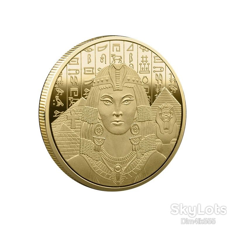 Сувенирная монета Клеопатра Gold - фото фото фото 5