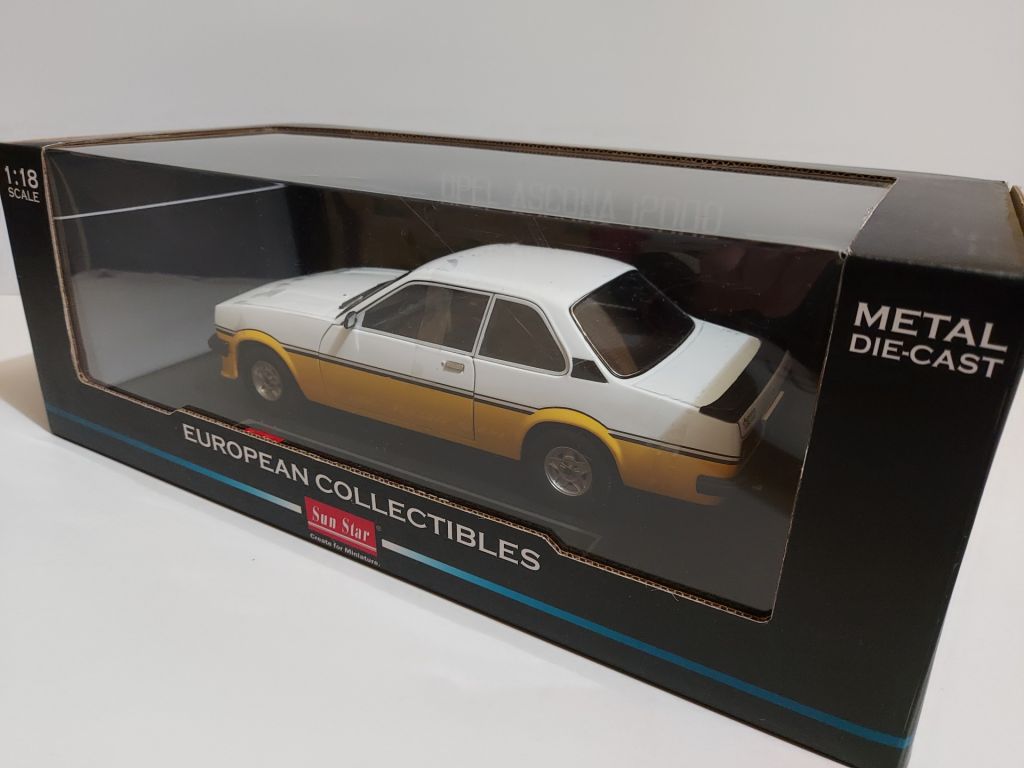 Sun Star 1:18 Opel Ascona i2000  (1979) white-yellow - фото фото фото 2