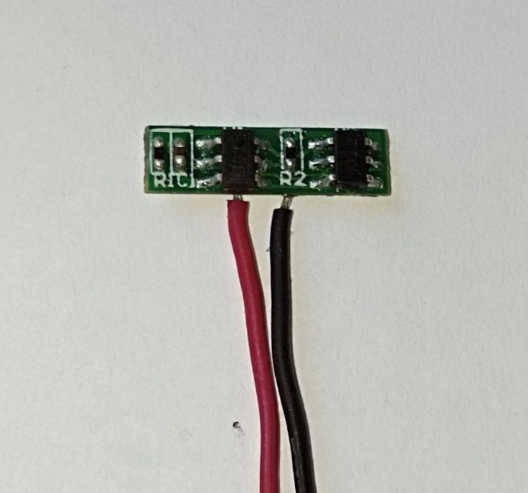 Плата захисту Li-ion /Li-pol акумуляторів  12.2x3.7mm, 2-wire   (~300mAh) - фото фото фото 0