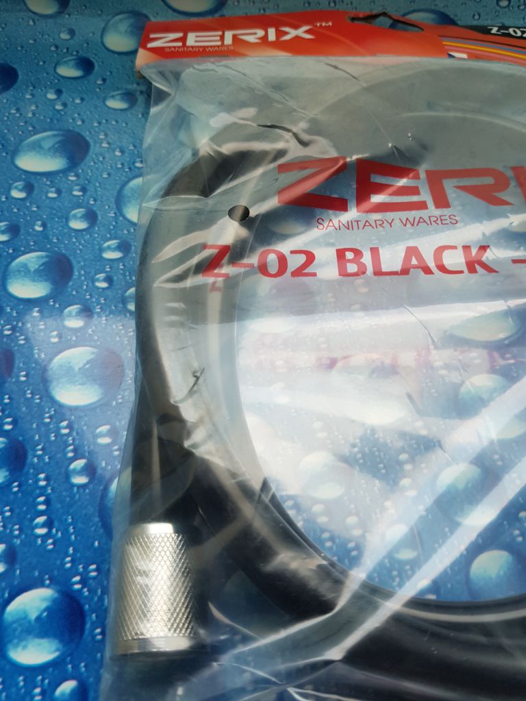 Шланг для душа ZERIX Z02 BLACK 150cм черный. - фото фото фото 3