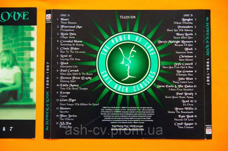 Музичний диск CD. THE POWER OF LOVE - Soft ROCK classics (2cd) - фото фото фото 1