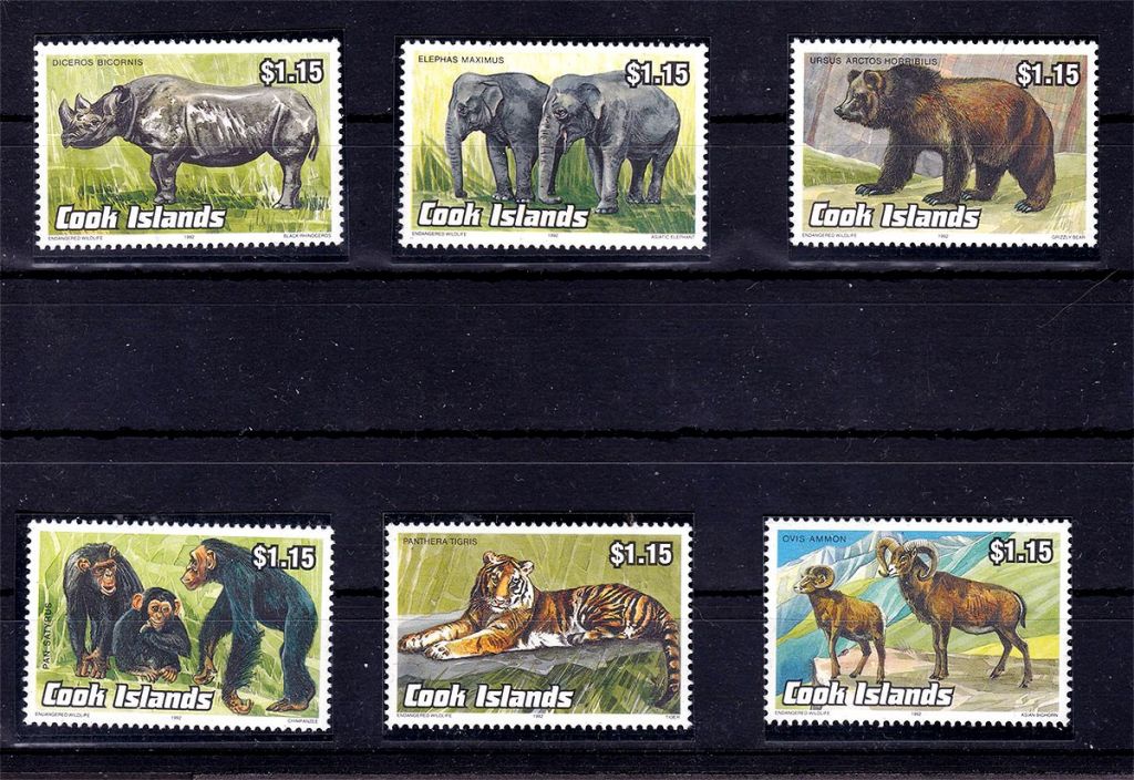 NM Фауна о-ва Кука 1992 г MNH - - фото фото фото 0