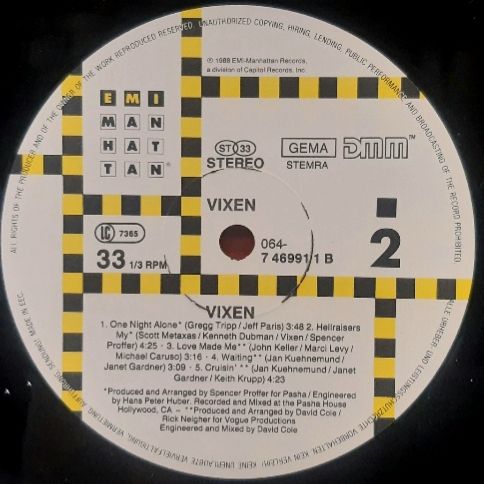 Vixen - Vixen - 1988.   (LP). 12. Vinyl. Пластинка. EEC. - фото фото фото 5