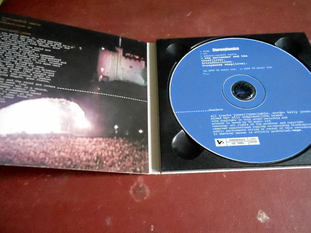 Stereophonics The Bartender And The Chief CD фирменный б/у - фото фото фото 2