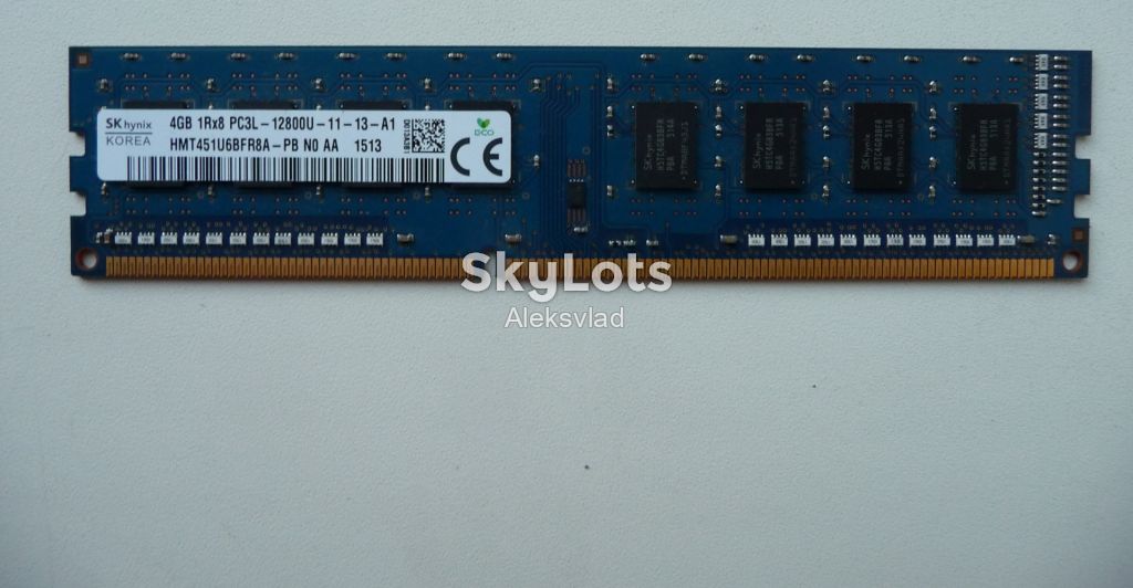 Skhynix 4GB DDR3 1600 1Rx8 PC3L-12800U-11-13-A1 HMT451U6BFR8A-PB Intel/AMD - фото фото фото 0