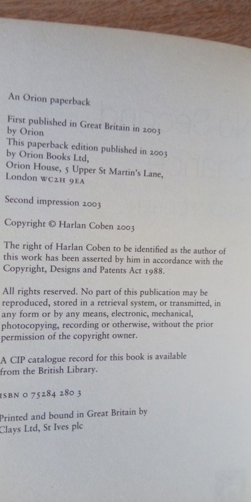 No Second Chance Harlan Coben English на Английском книга - фото фото фото 3